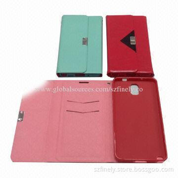 Leather Mobile Phone Cases for Samsung Note 3, Various Colors Available